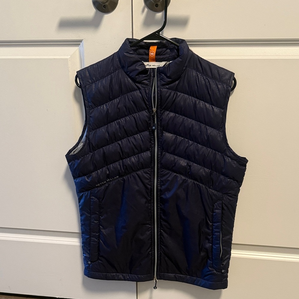 Peter Millar Dark Blue Quilted Vest